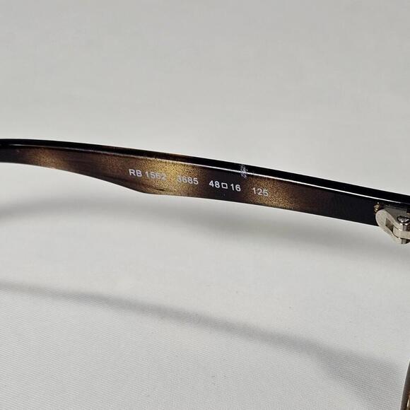 Ray Ban T Tortoise Shell RB 1562 Eyeglasses Rayban Frames Only 48-16-125 - Picture 5 of 8